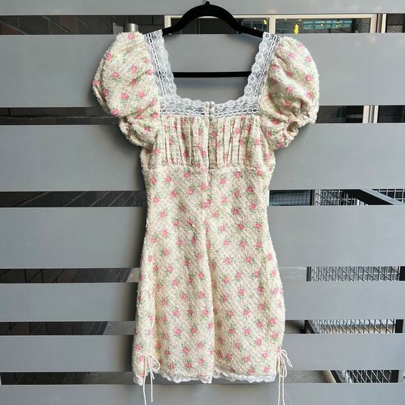 For Love & Lemons Maxine Floral Mini Dress Size XXS - Picture 3 of 8
